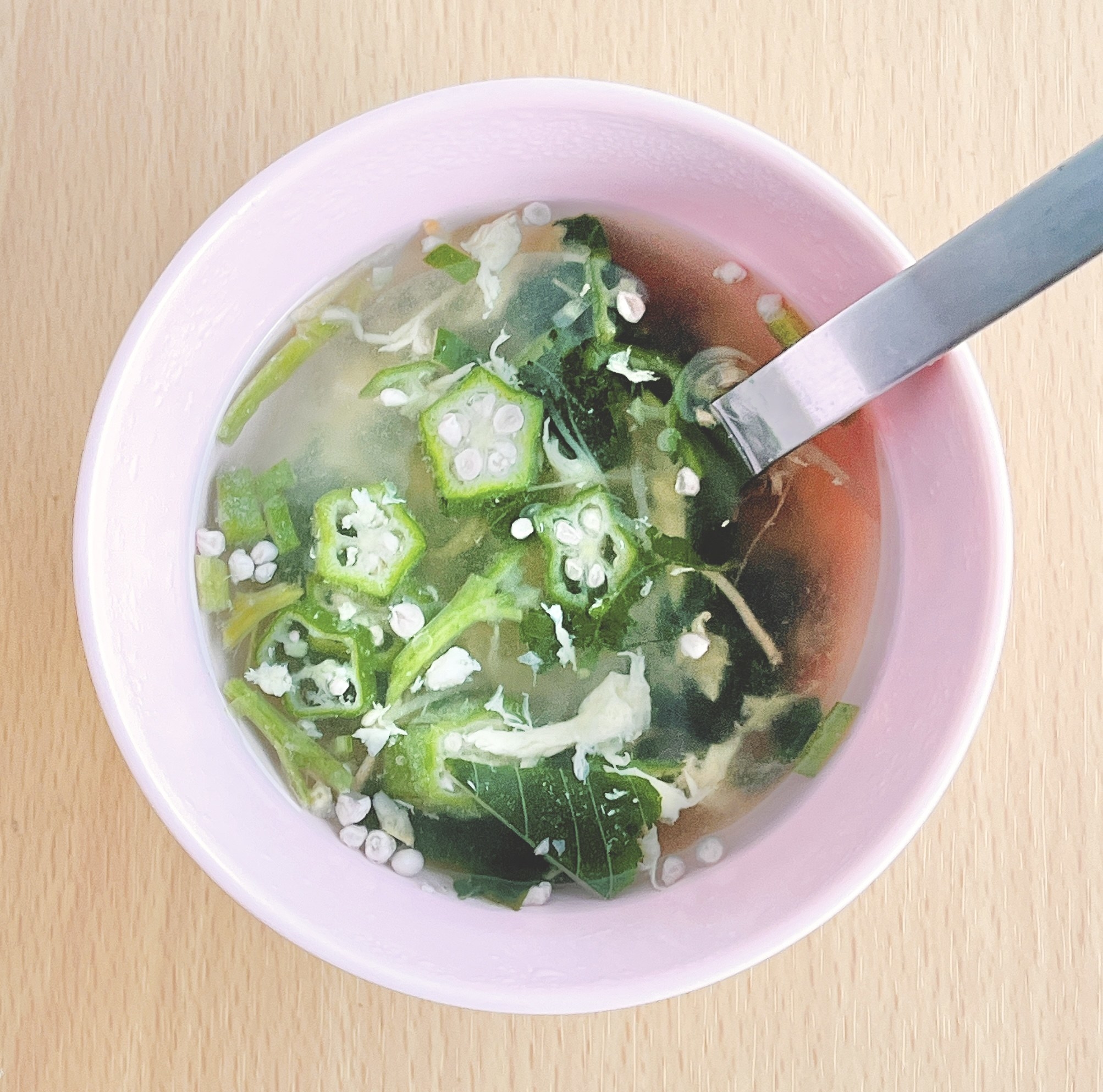 無印良品のおすすめのフード「食べるスープ　オクラ入りねばねば野菜のスープ」