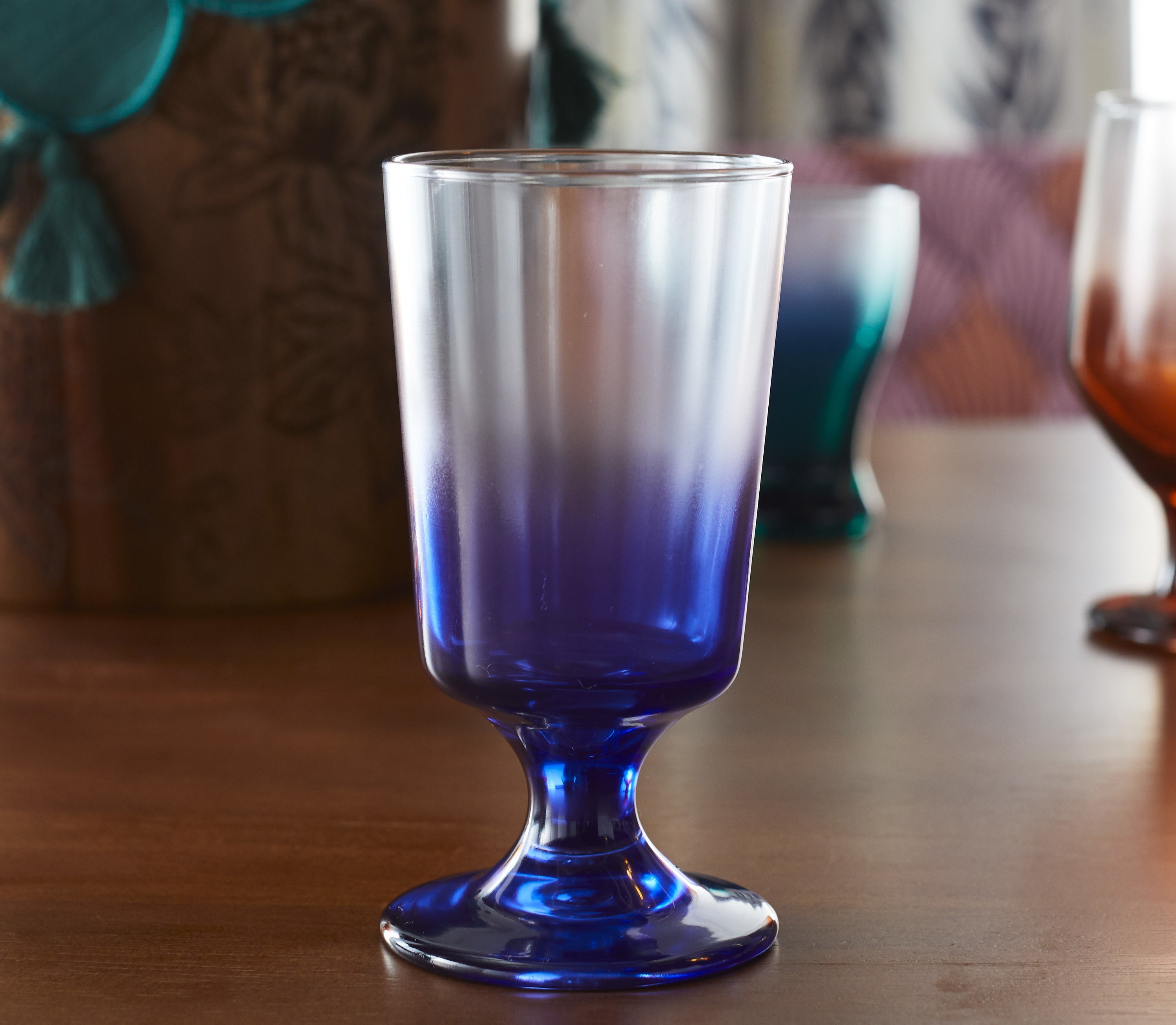 the blue glass