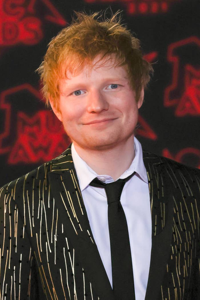 Closeup of Ed Sheeran