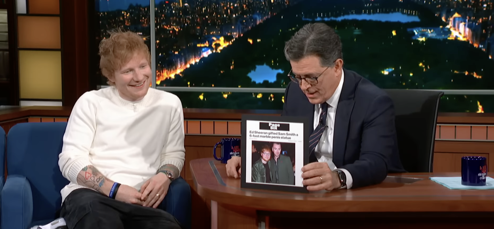 Ed Sheeran on &quot;The Late Show with Stephen Colbert&quot;