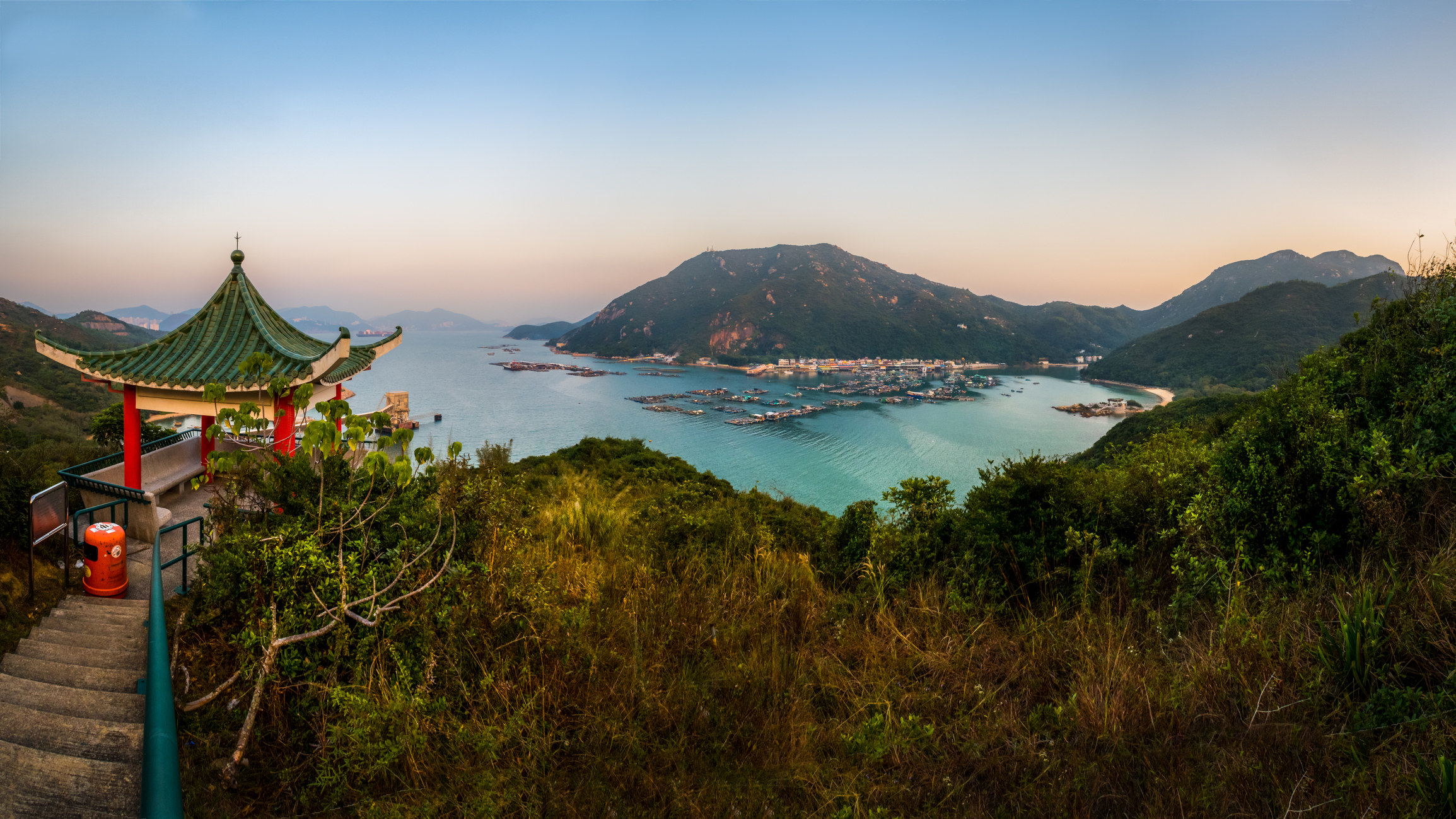 An ocean view in Lamma Island in Hong Kong