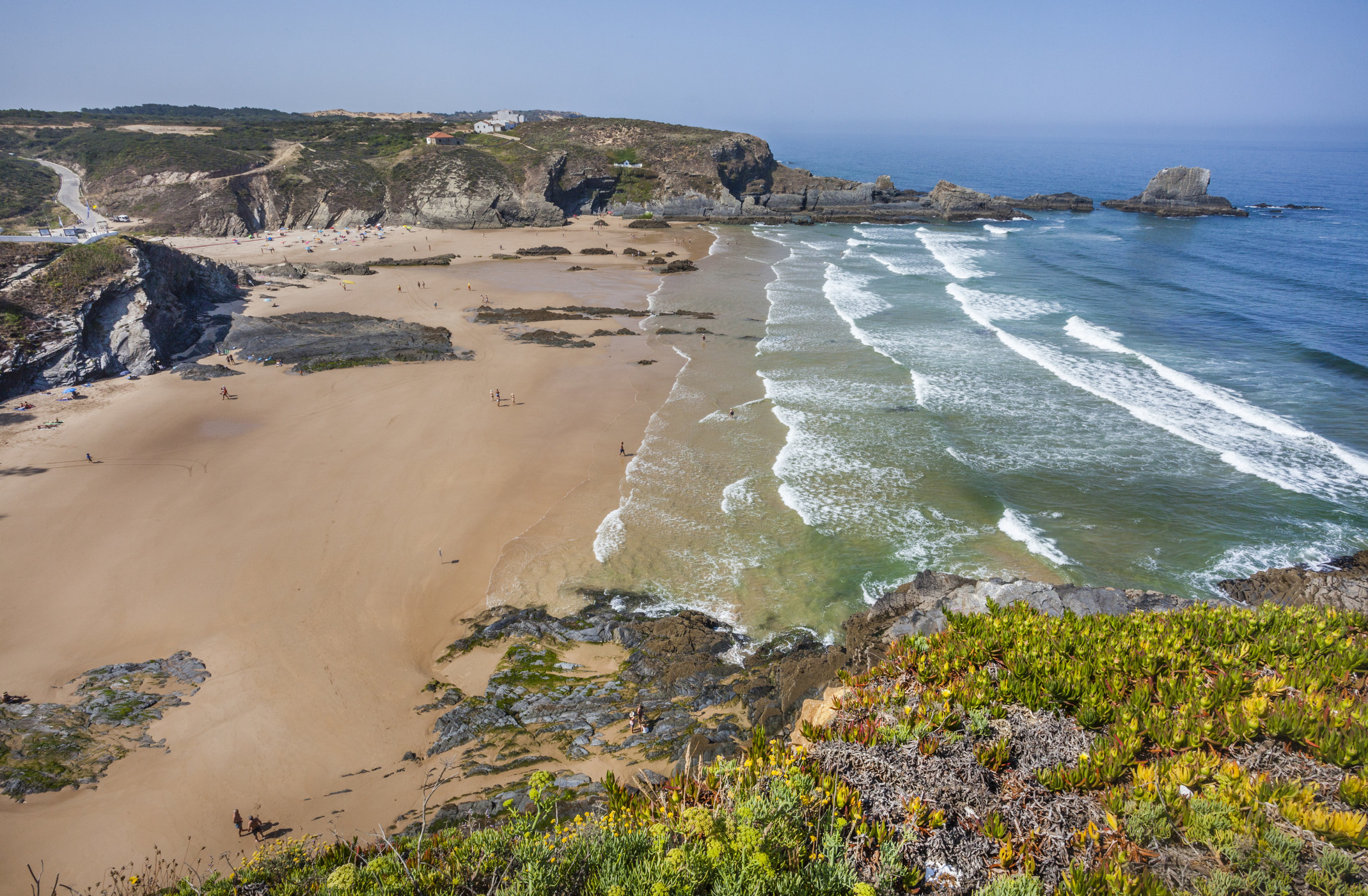 A quiet beach in the Alentejo region of Portugal