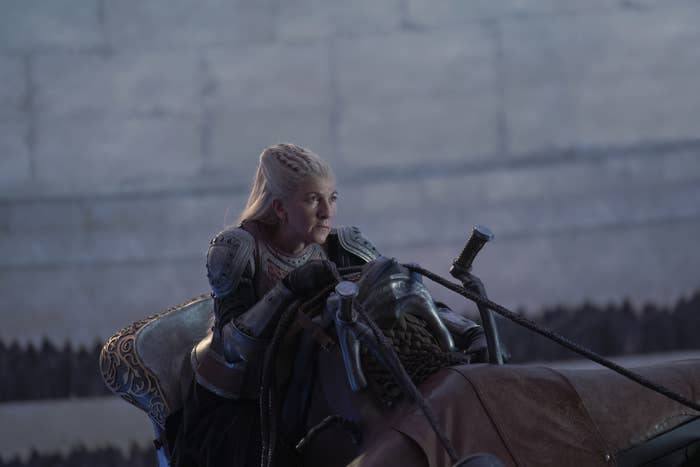 Rhaenys on her dragon