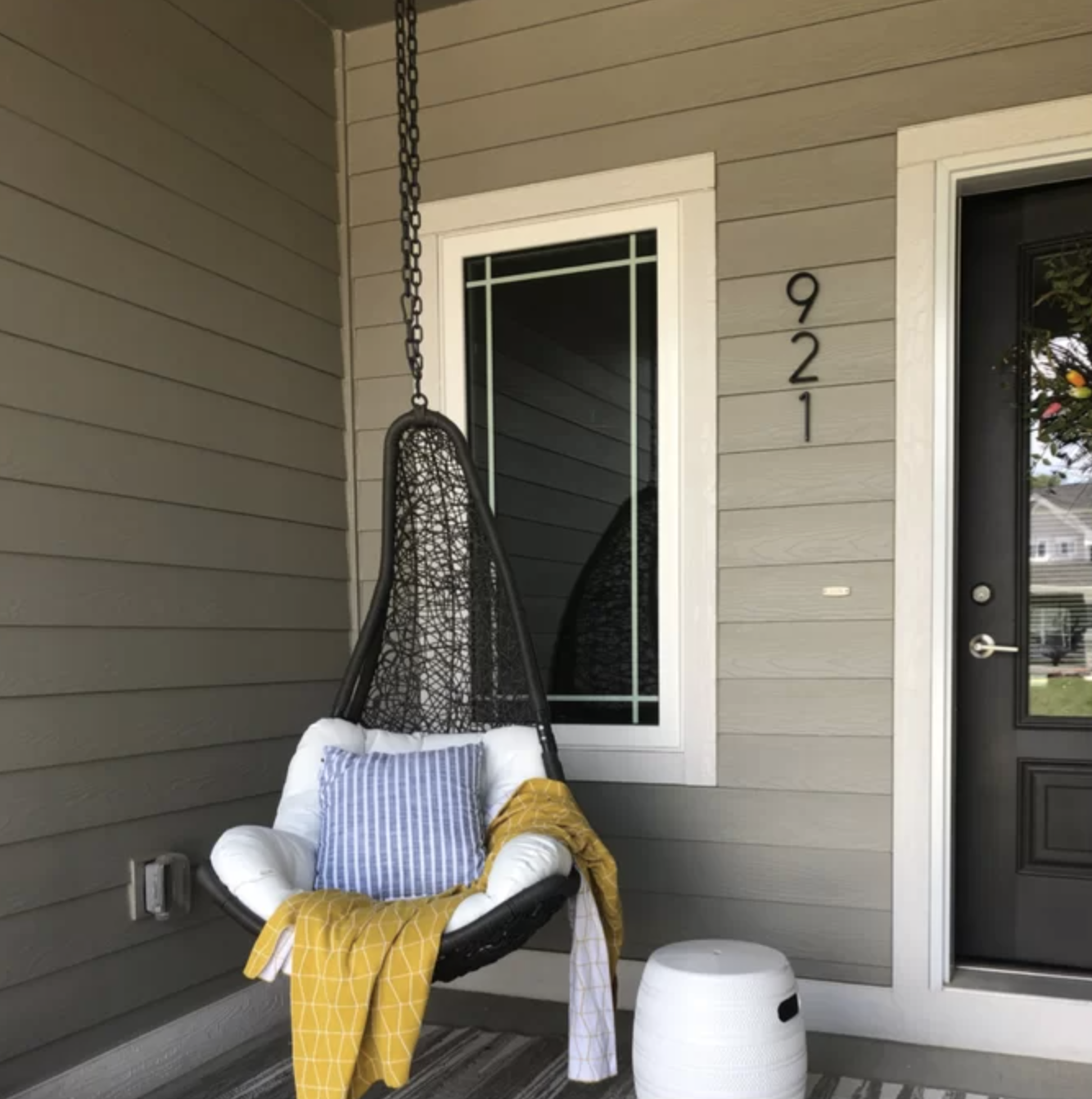 the chair on a reviewer&#x27;s front porch