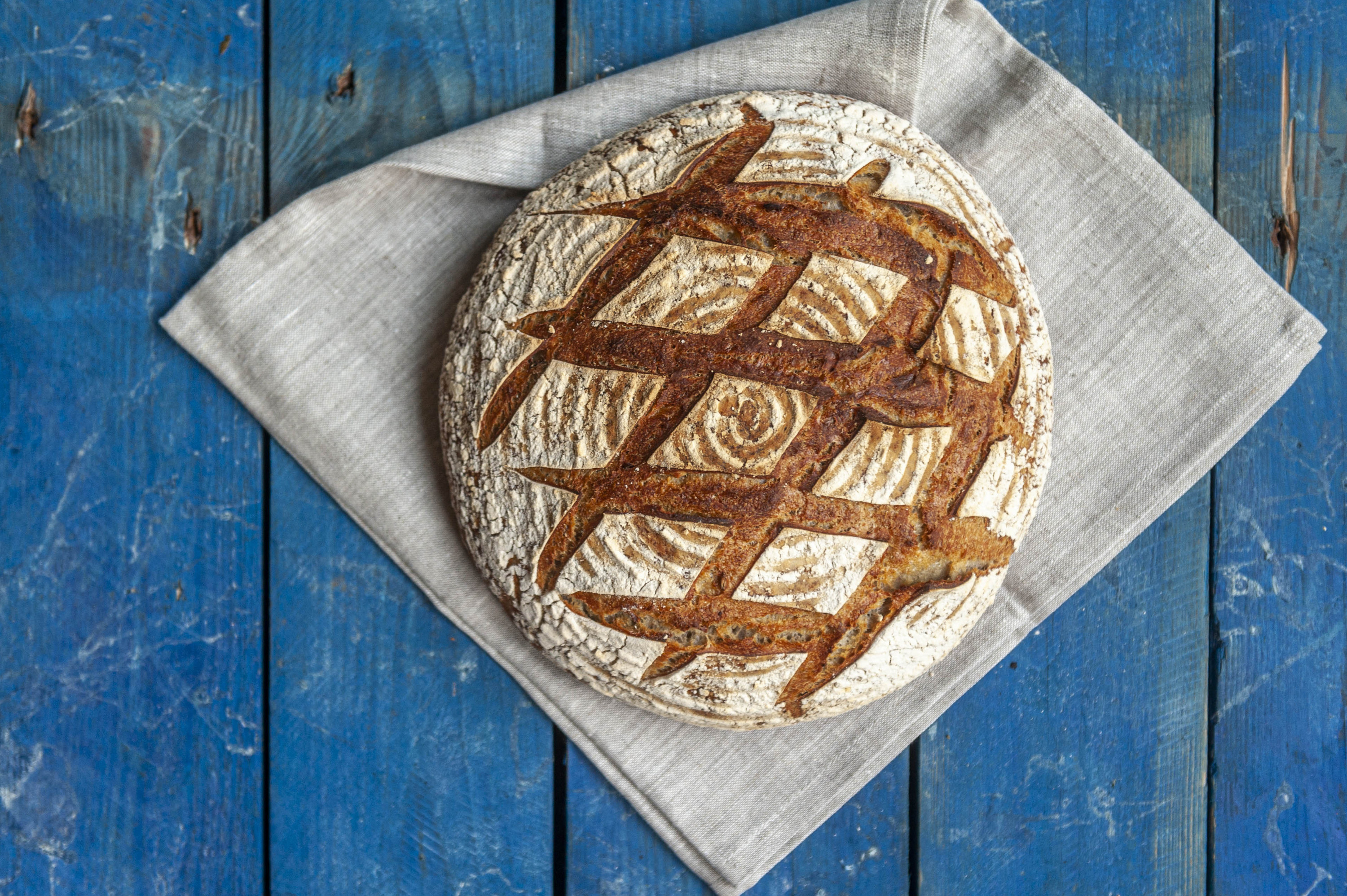 loaf of baked bread