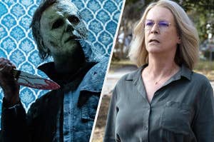 Michael Myers and Laurie in Halloween Ends