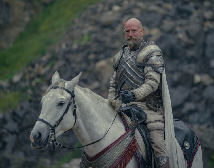 Ser Harrold on a horse