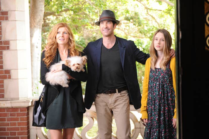 Connie Britton, Dylan McDermott and Taissa Farmiga in American Horror Story: Murder House