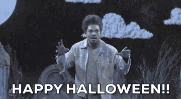 Chance the Rapper says happy halloween on snl