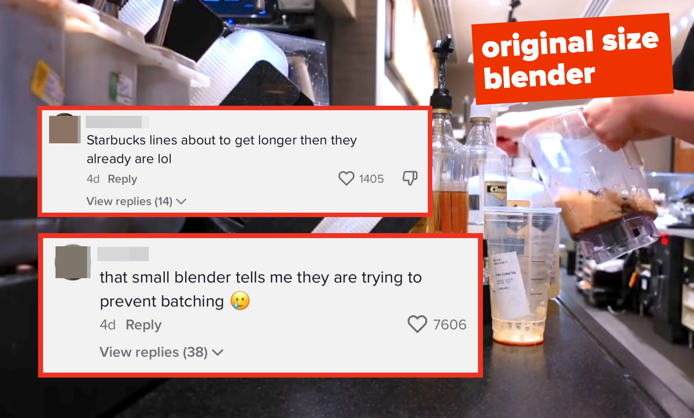 comments saying that lines are about to get longer, and they&#x27;re preventing batching, while pointing out large size of original blender