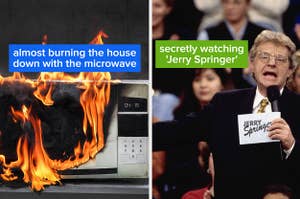 微波炉着火了，杰瑞