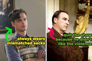 Spencer Reid always wears matching socks, and Mandy Patinkin quit the show because he didn't like the violence