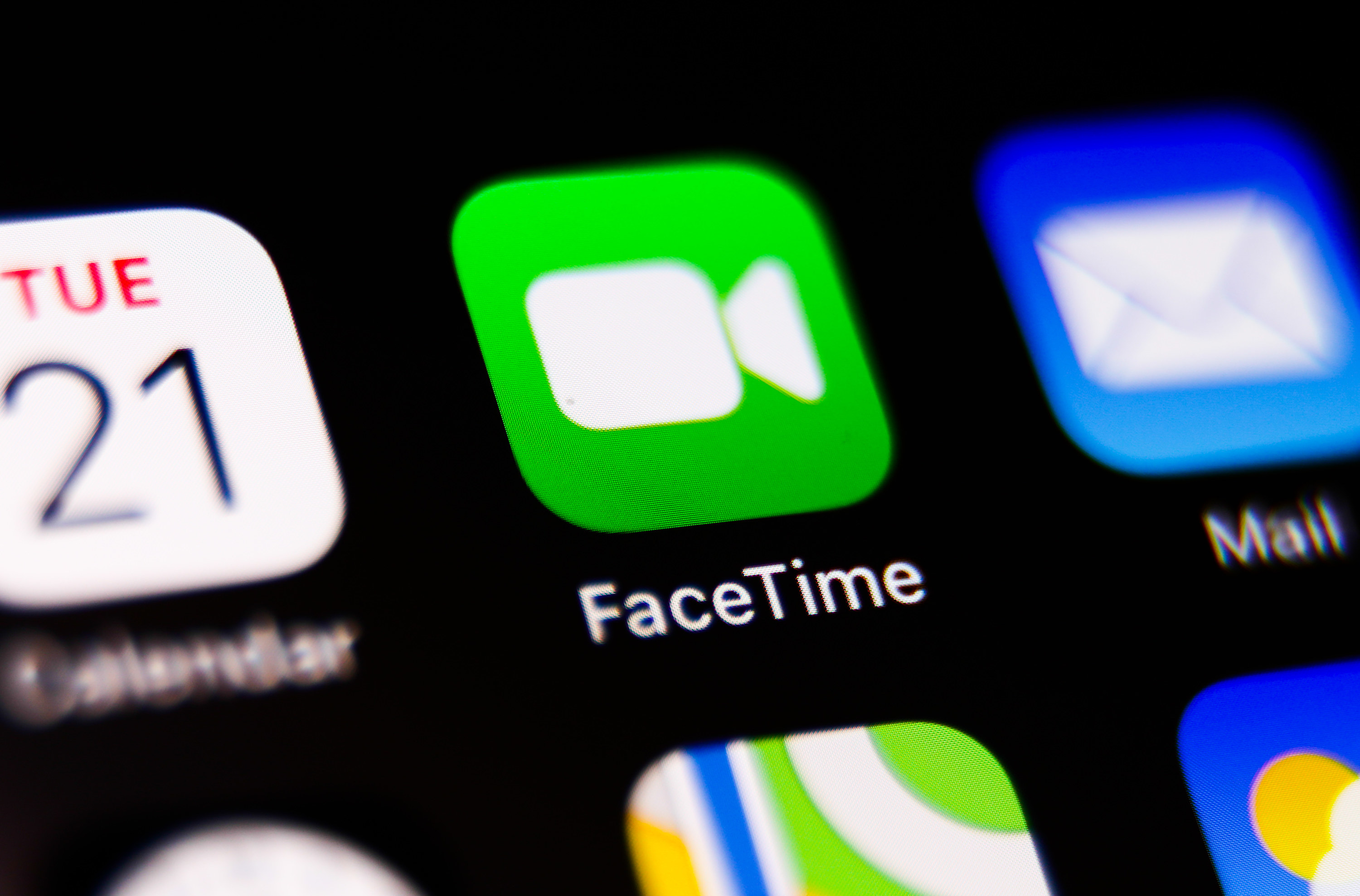 FaceTime的应用程序在iphone上