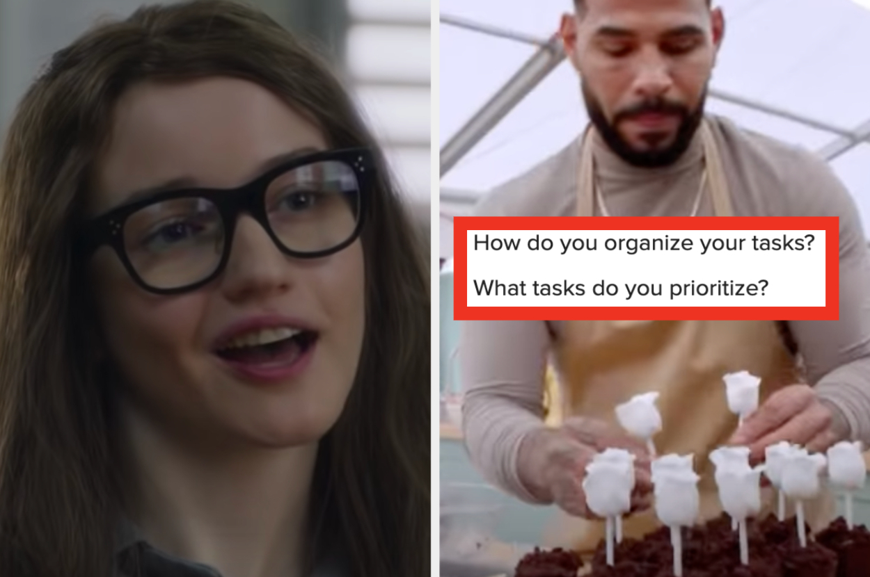 Inventing Anna is on the left with a baker on the right marked with questions