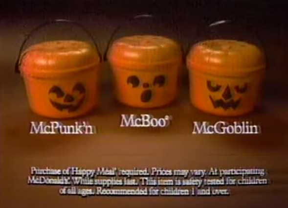 1986 McDonald&#x27;s commercial showing the old buckets