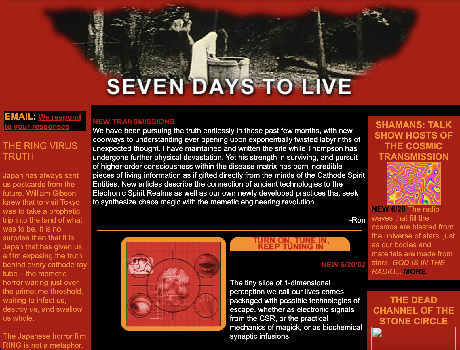Seven Days to Live website