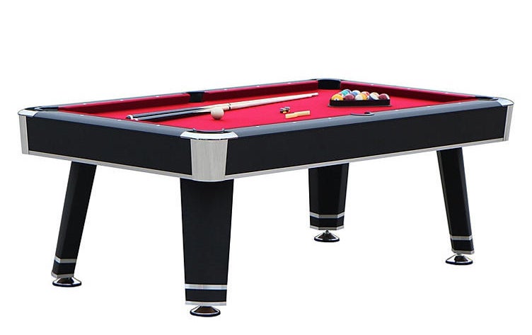 The black pool table