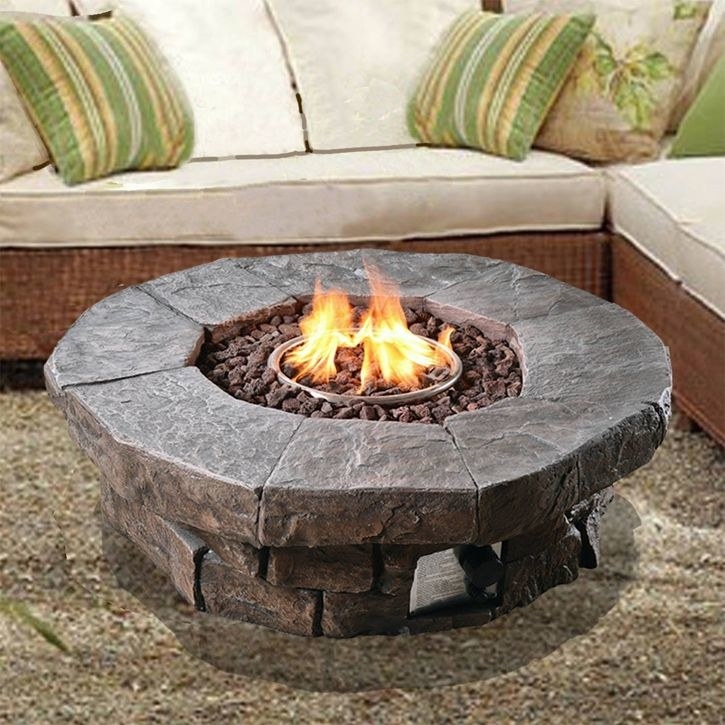 the stone fire pit table