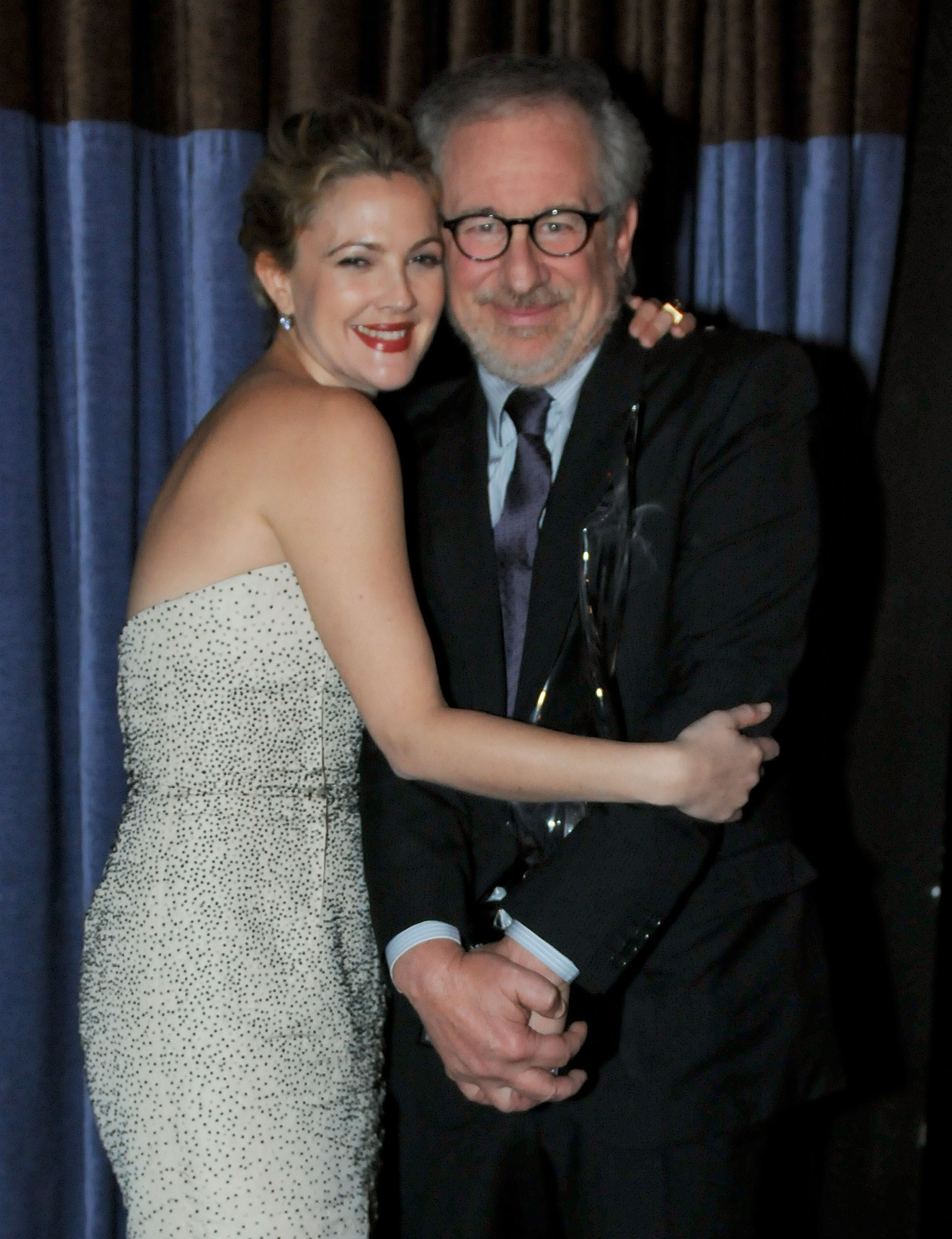 Drew Barrymore and Steven Spielberg