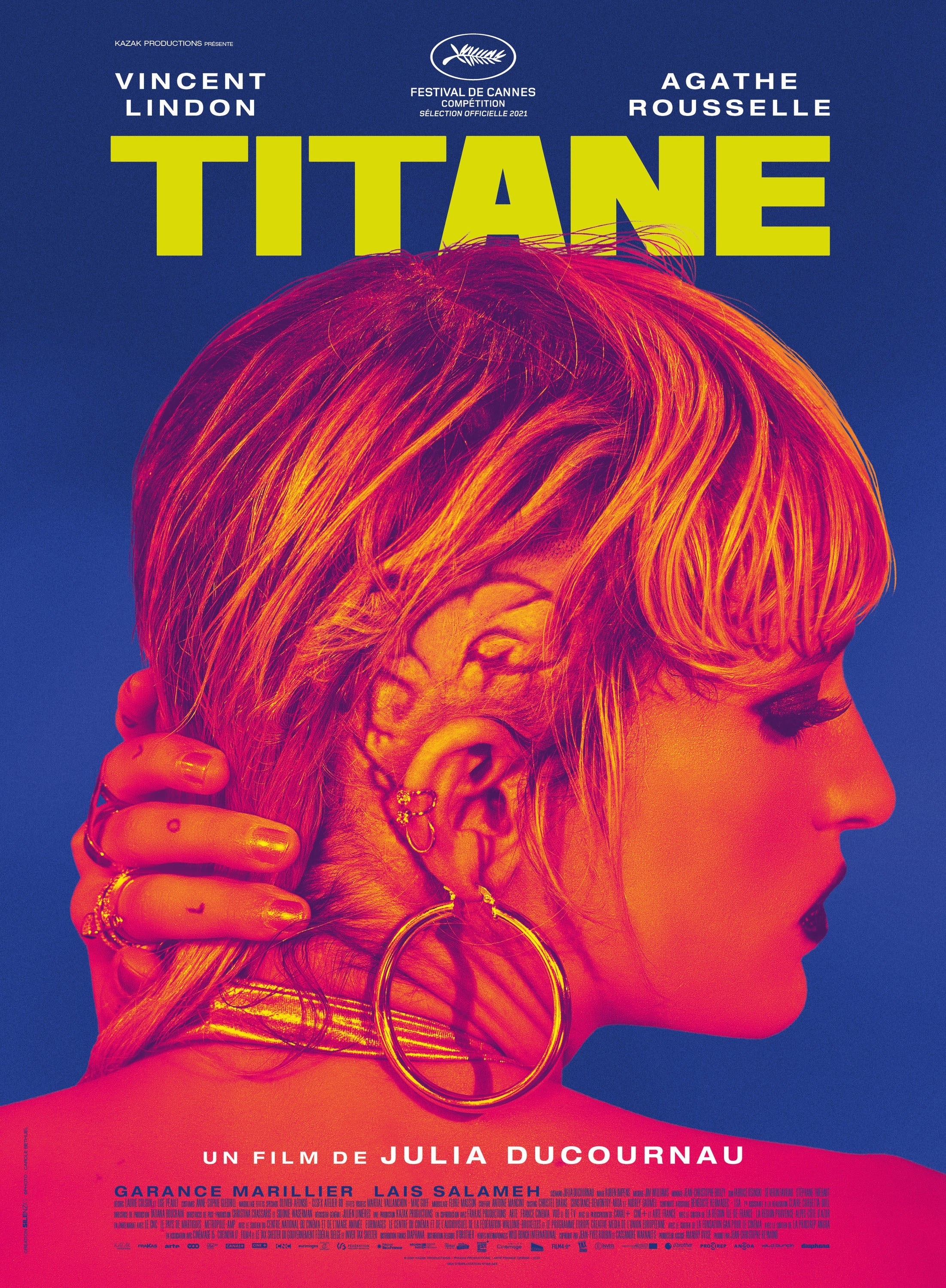The poster for Titane
