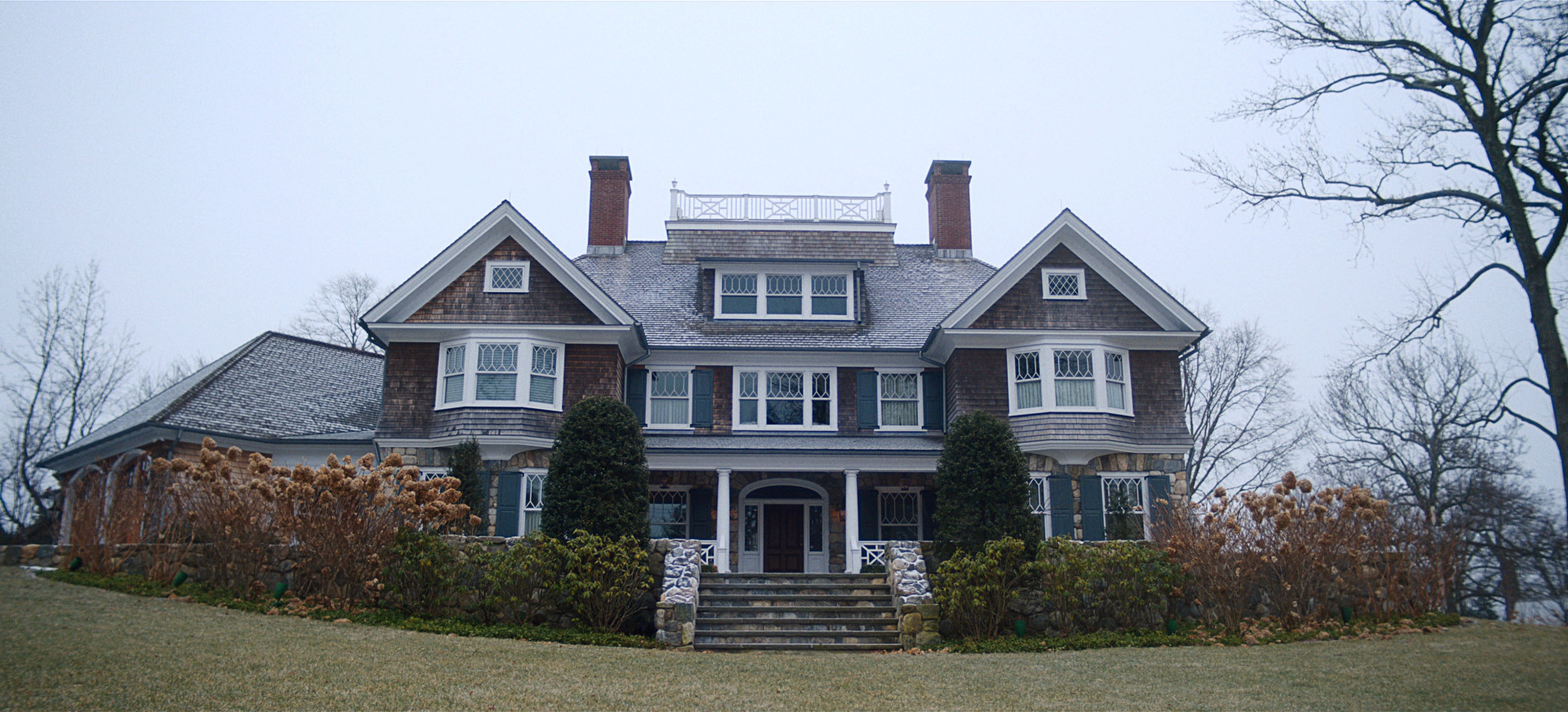The three-story house featured in the film