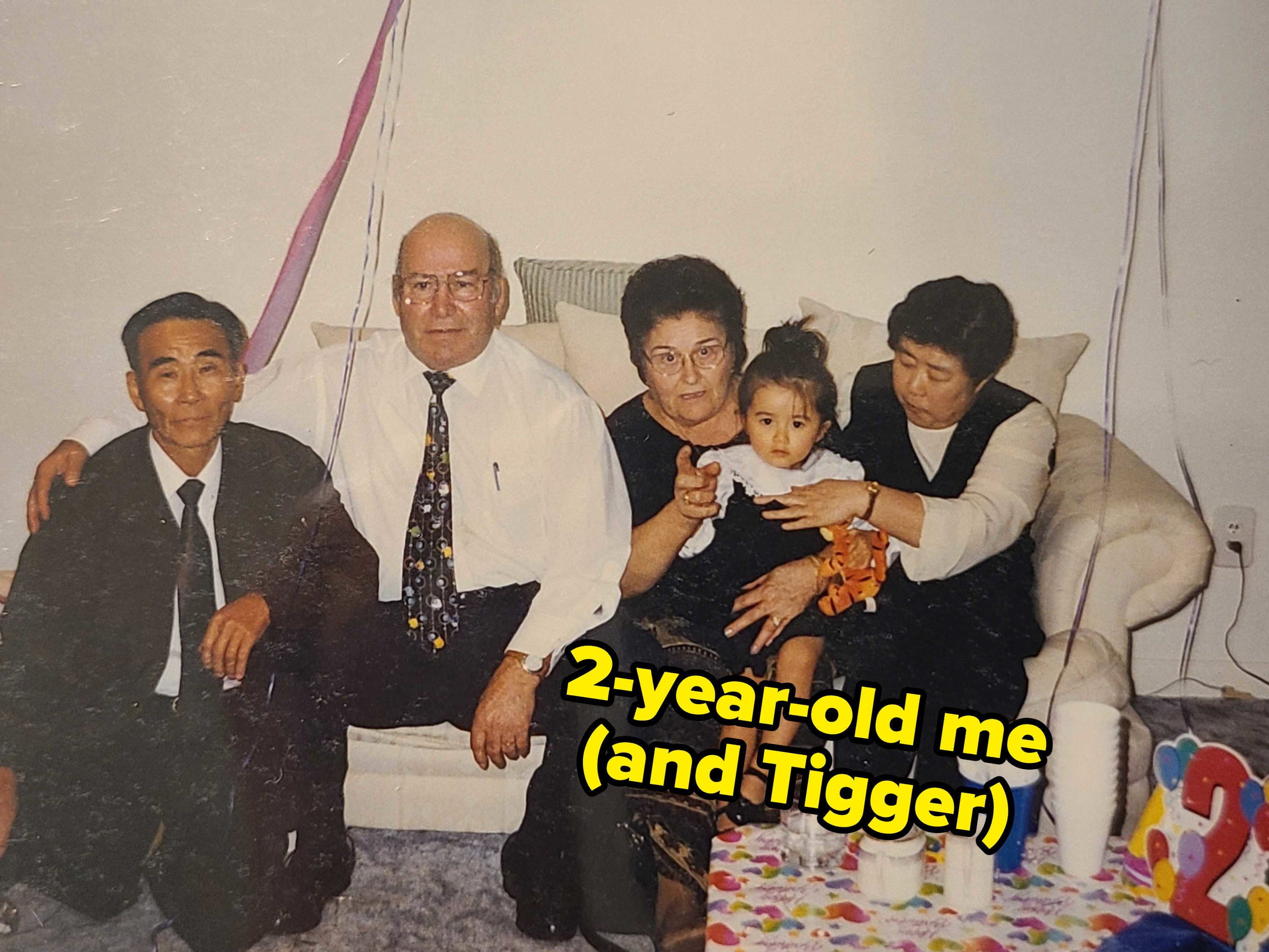作者和她的四个祖父母
