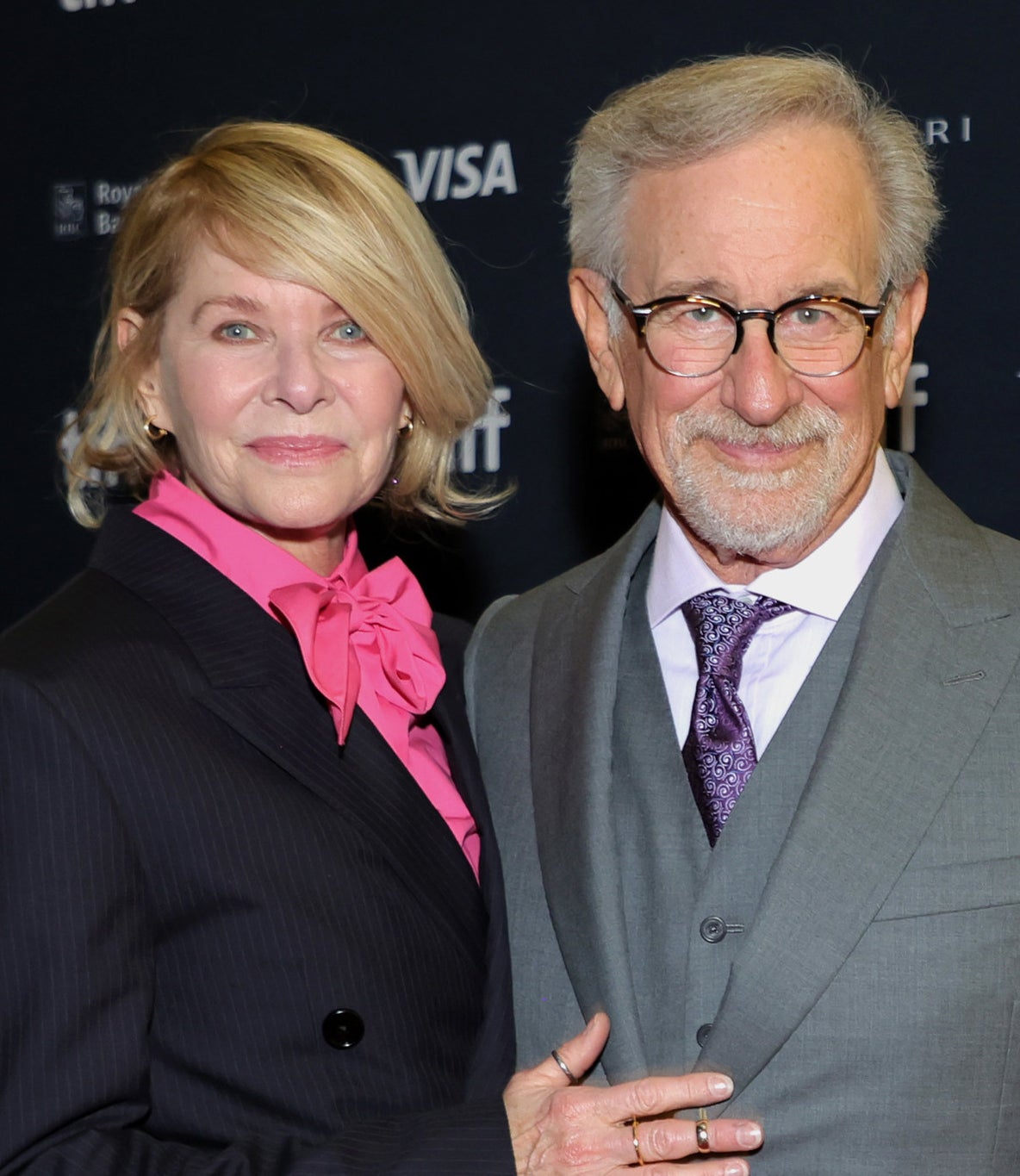 Steven Spielberg and his wife