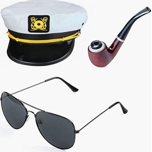 Accesorios para armar un disfraz fácil de aviador-marinero