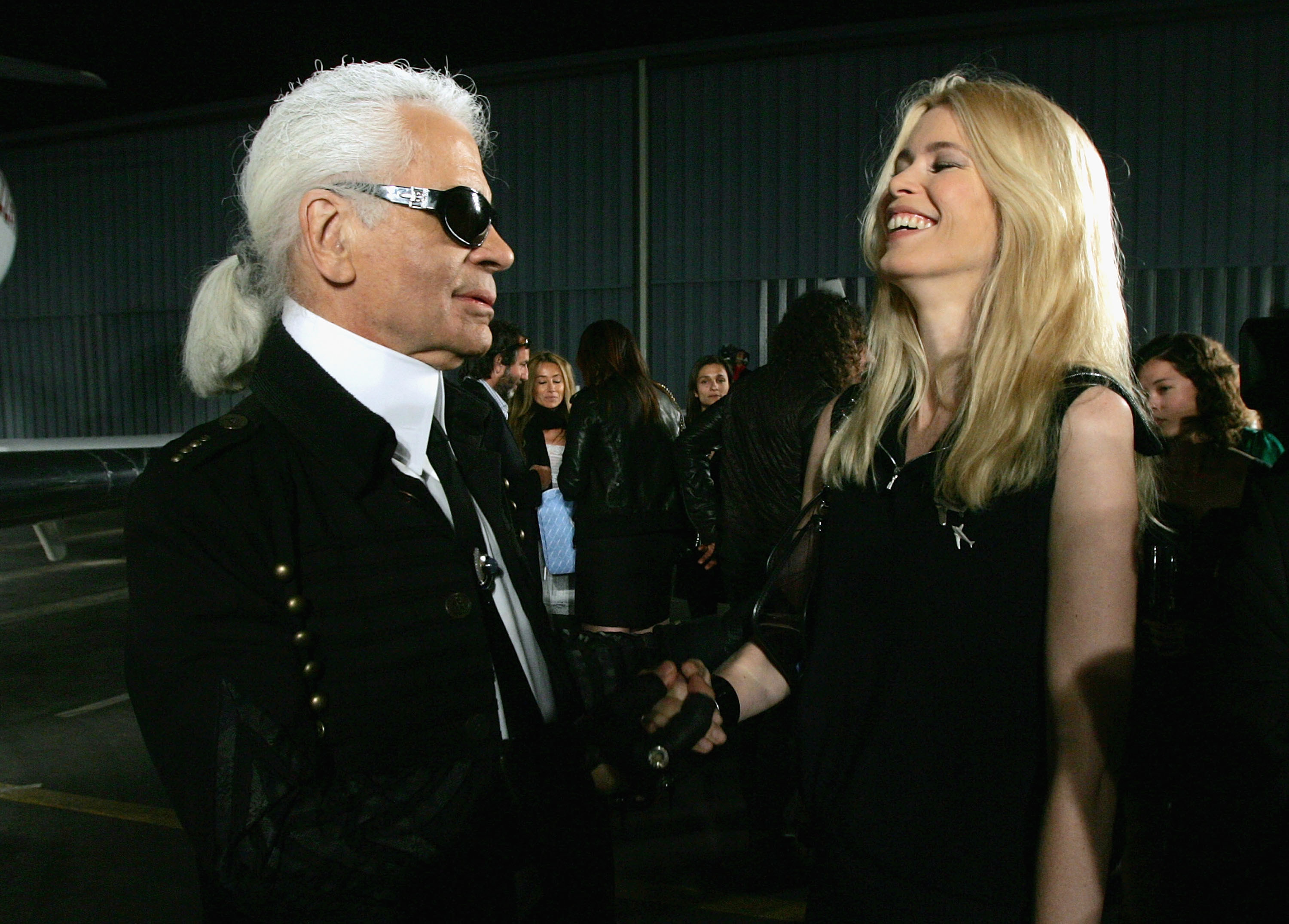 Karl Lagerfeld and Claudia Schiffer