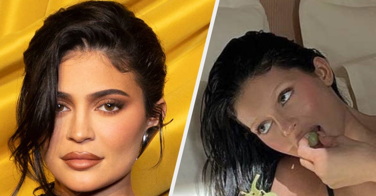 Kylie Jenner Showed Off Her Bleached Eyebrows On Instagram During Paris Fashion Week