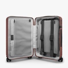 inside of empty suitcase