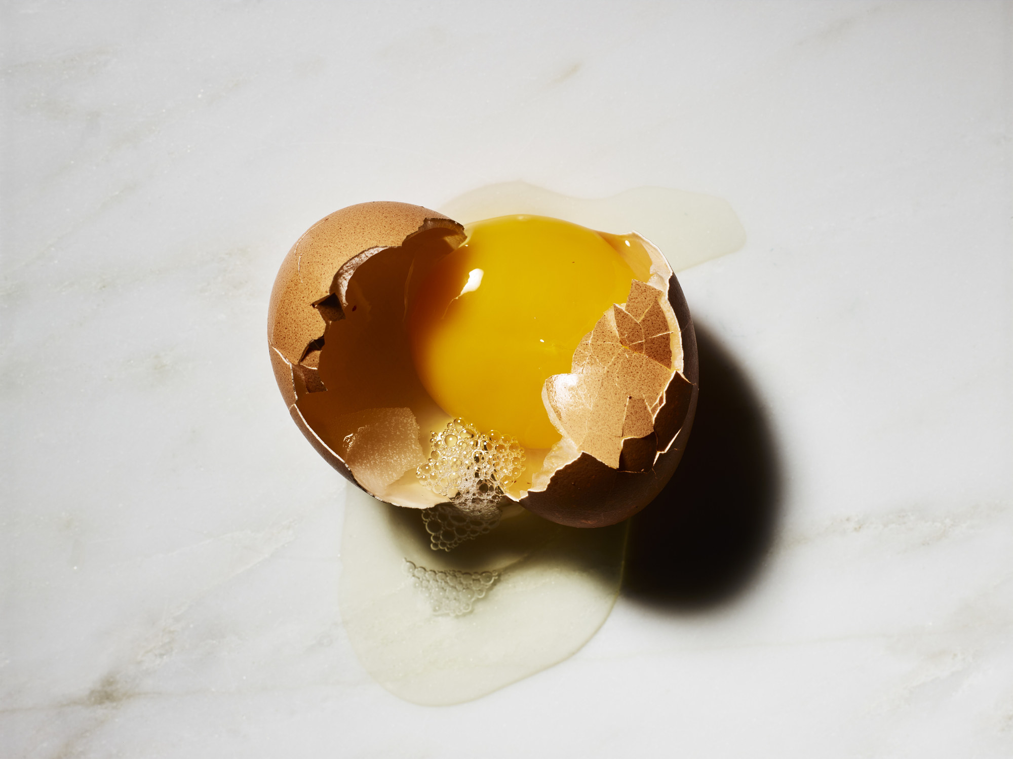 A cracked egg