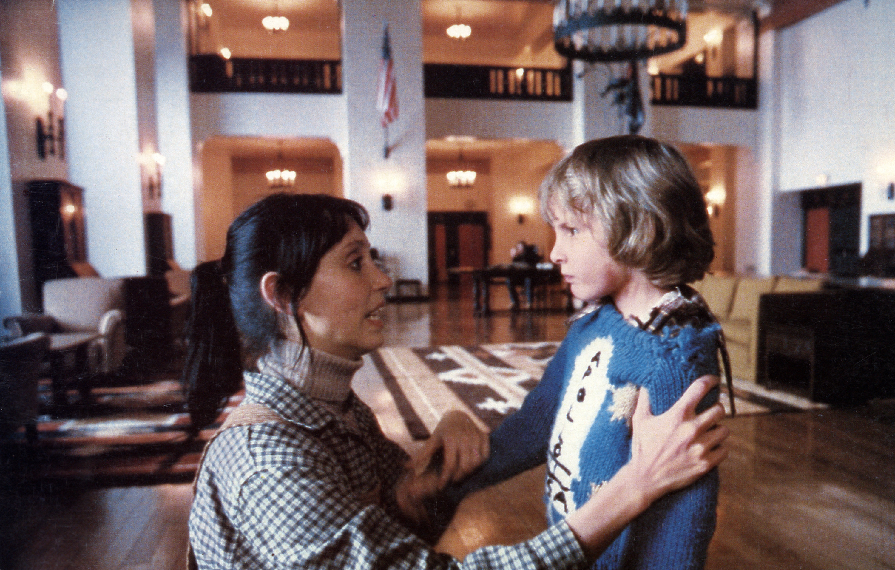 Danny with Shelley Duvall in the movie