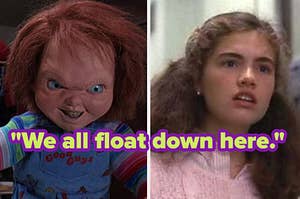 chucky from child's play next to nancy from nightmare on elm street