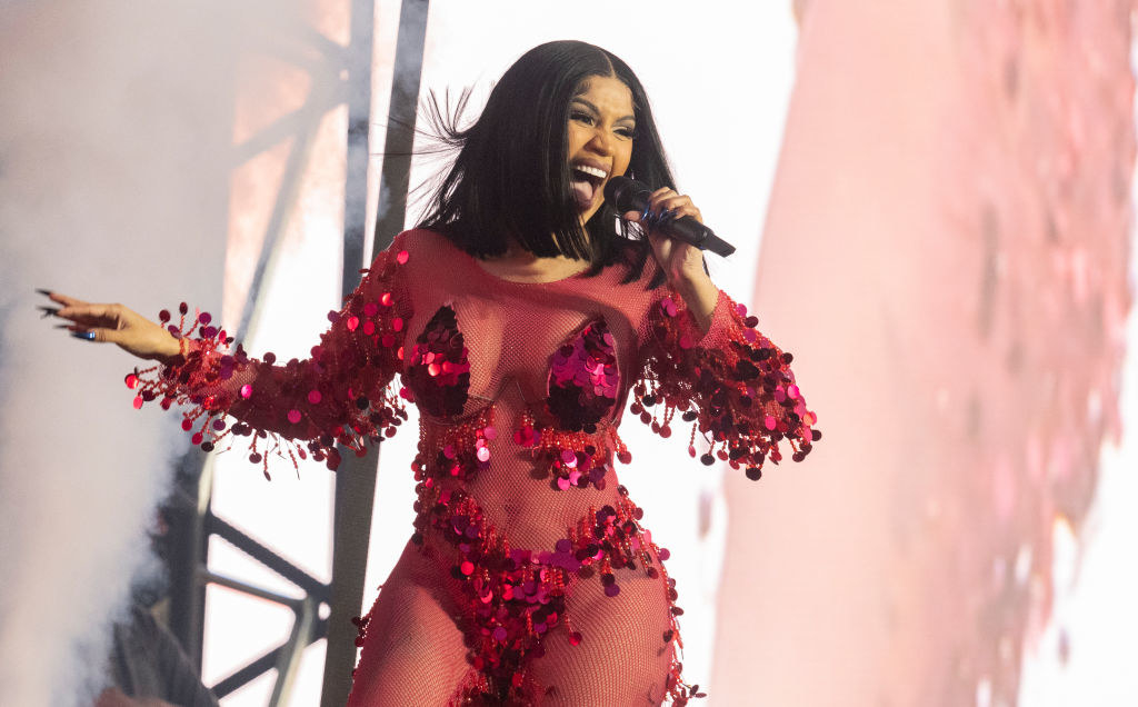 Cardi B onstage