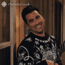 David from Schitt&#x27;s Creek closes a door and says, &quot;Take care&quot;