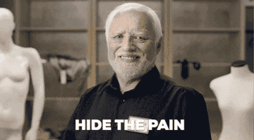 The &quot;Hide in pain Harold&quot; meme