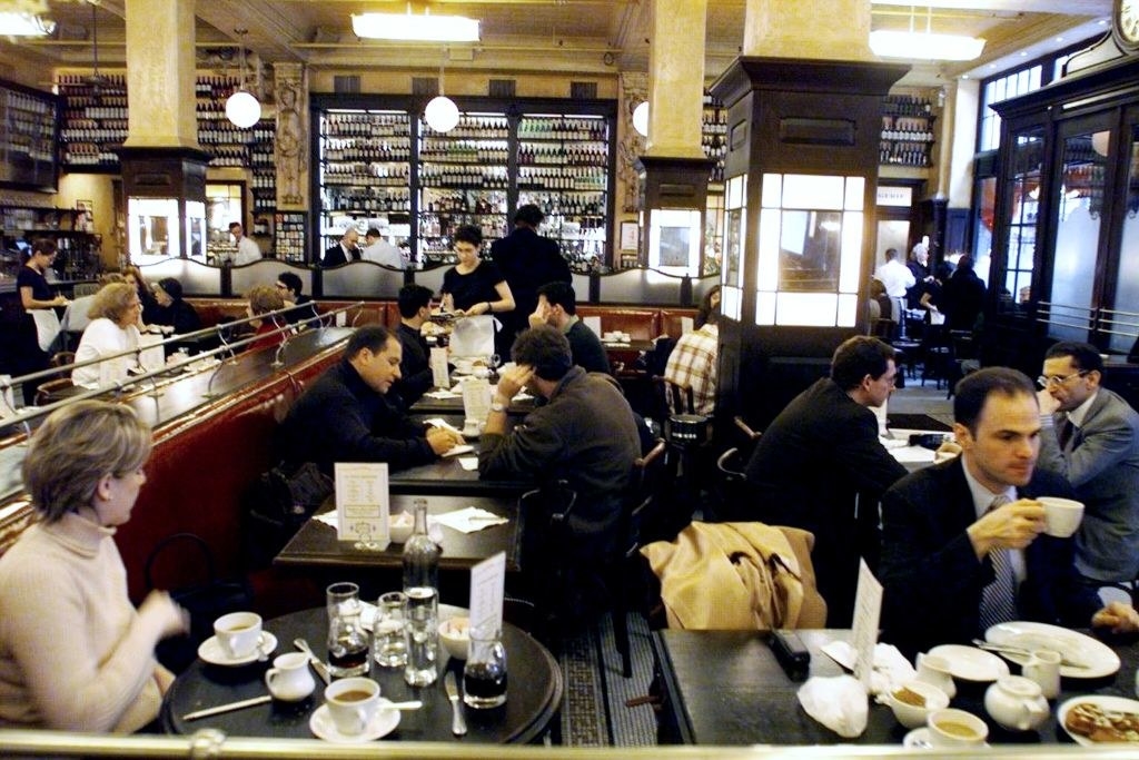 The interior of a restaurant