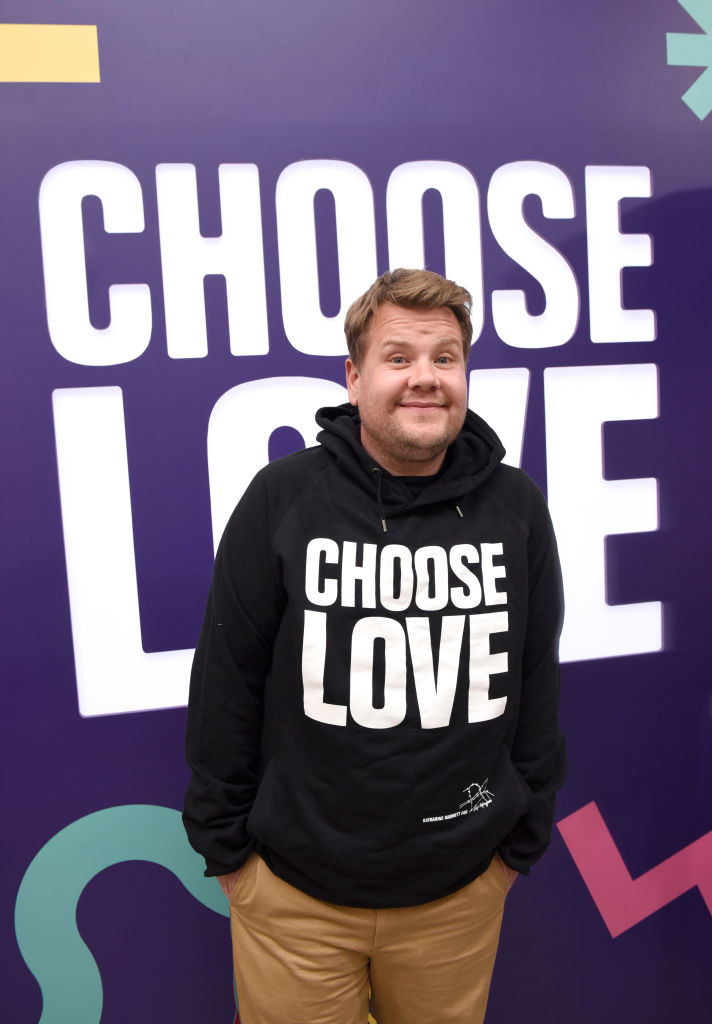 James in a Choose Love hoodie