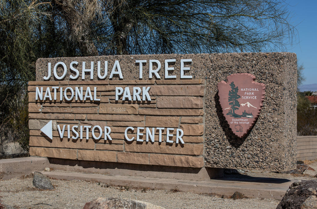 Sign for Joshua Tree National Park Visitor Center