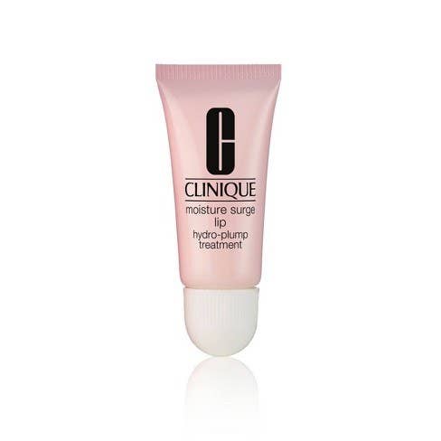 A pink tube of Clinique lip balm with a rounded white cap.