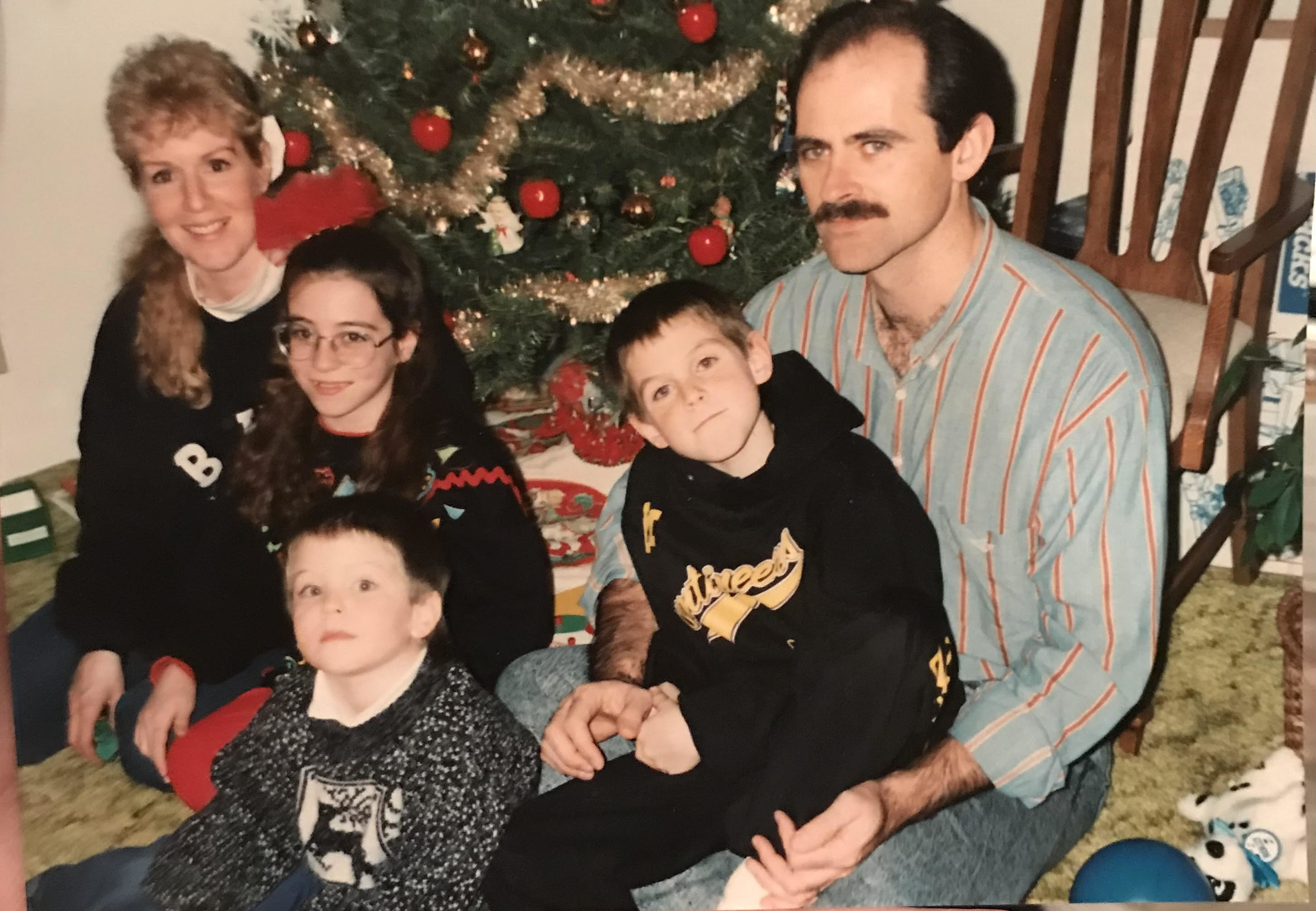 A family at Christmas