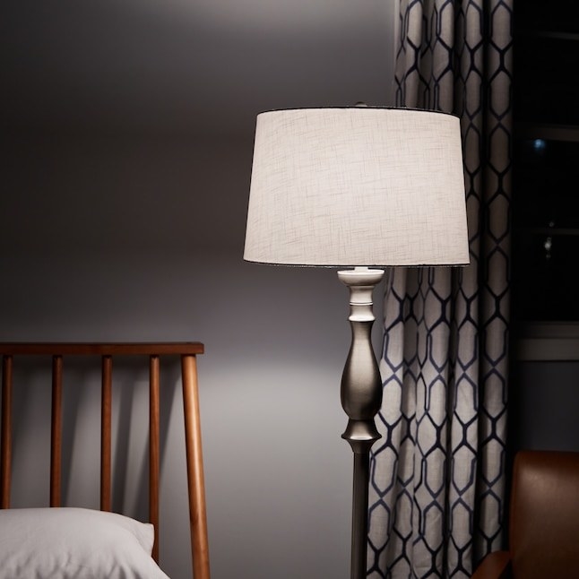 the white linen lampshade