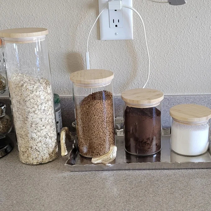 Review photo of the kitchen canister set