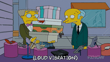 Mr. Burns vibrating in &quot;the simpsons&quot;