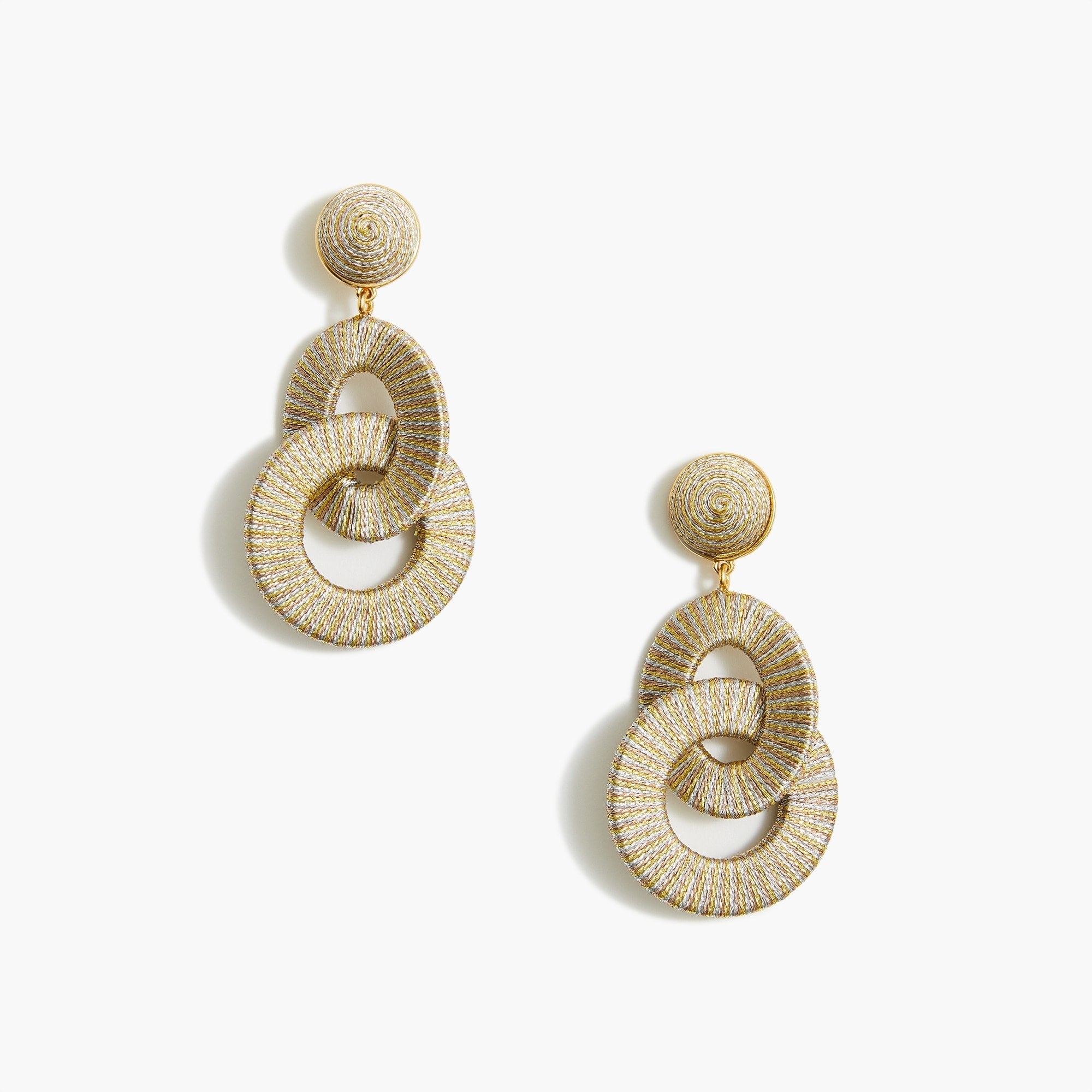 gold hooped earrings