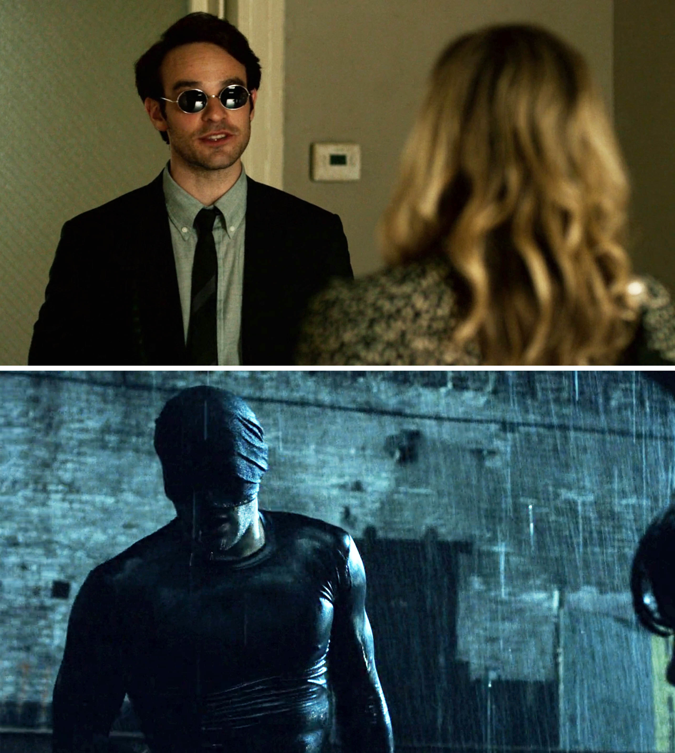Matt Murdock with sunglasses; Daredevil