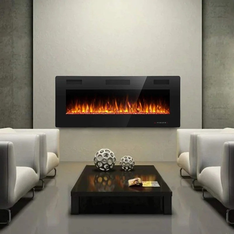 the fireplace