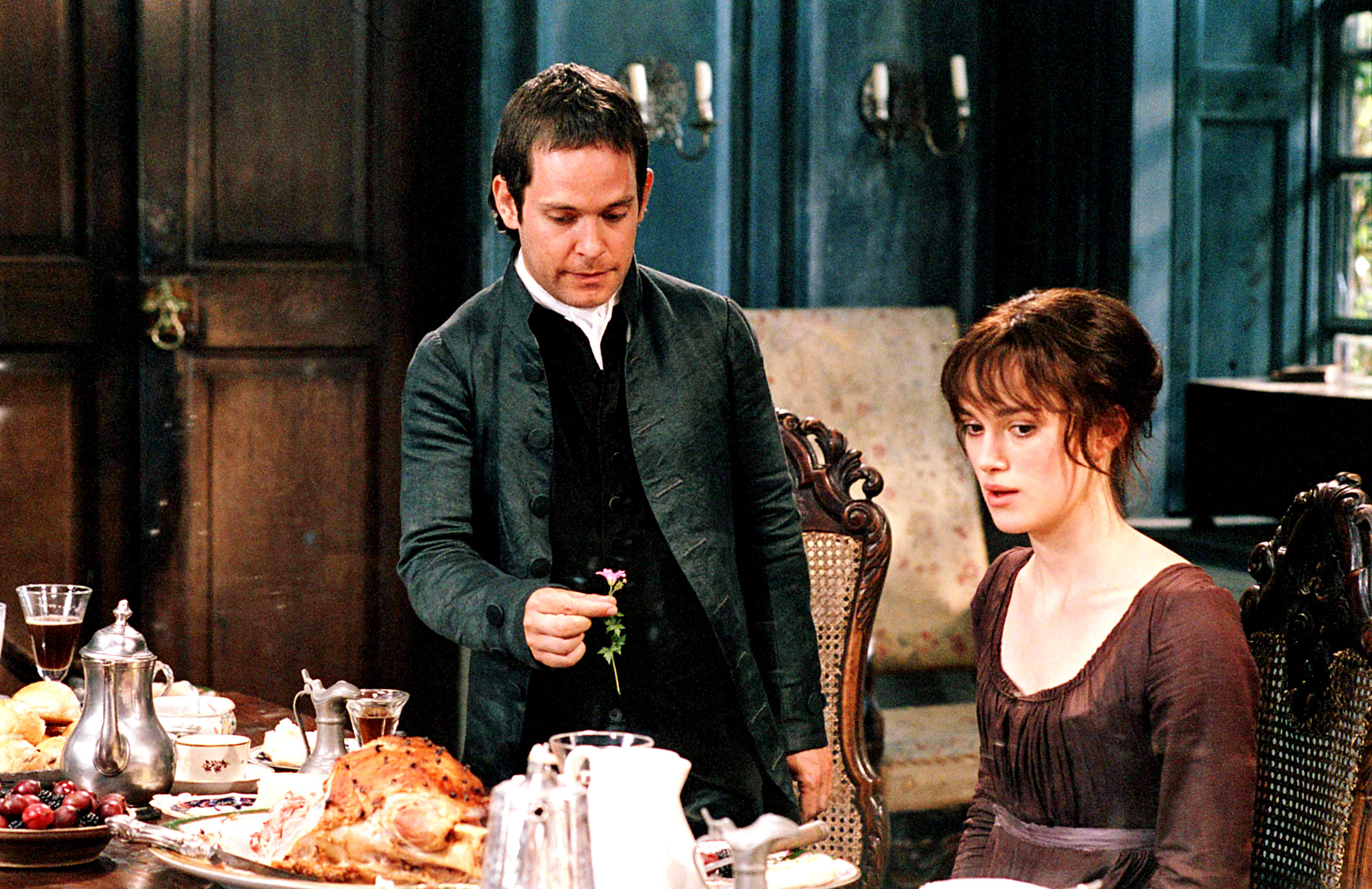 Tom Hollander and Keira Knightley in Pride &amp;amp; Prejudice