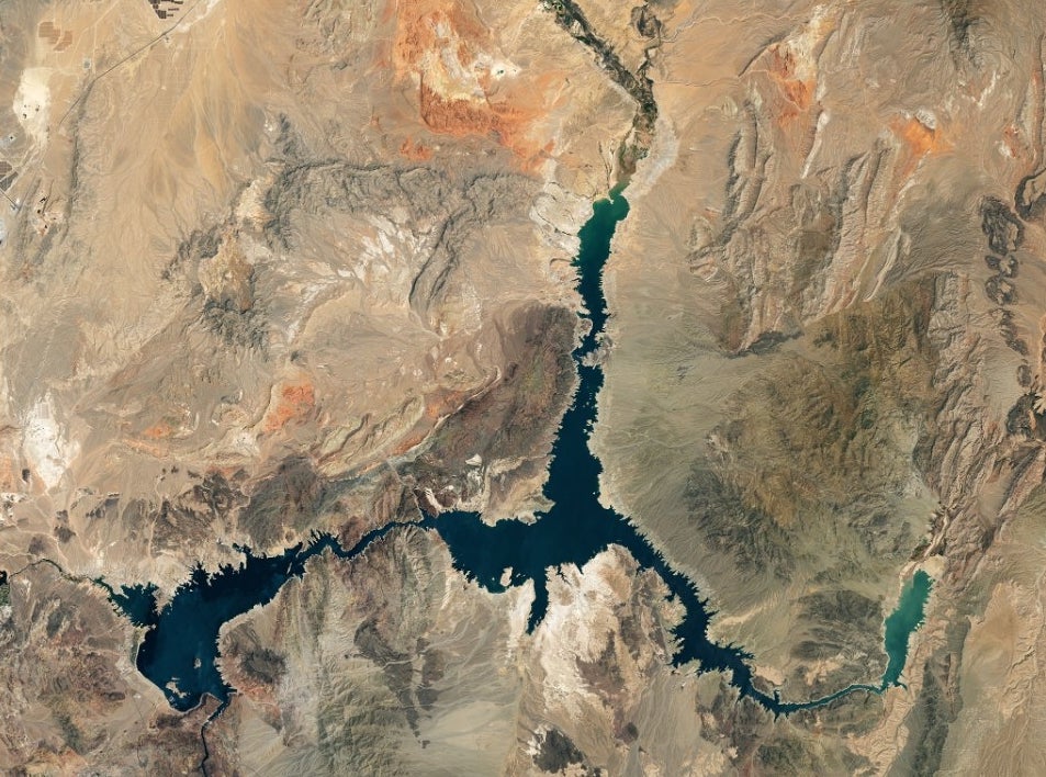 Lake Mead disappears on the Nevada-Arizona border
